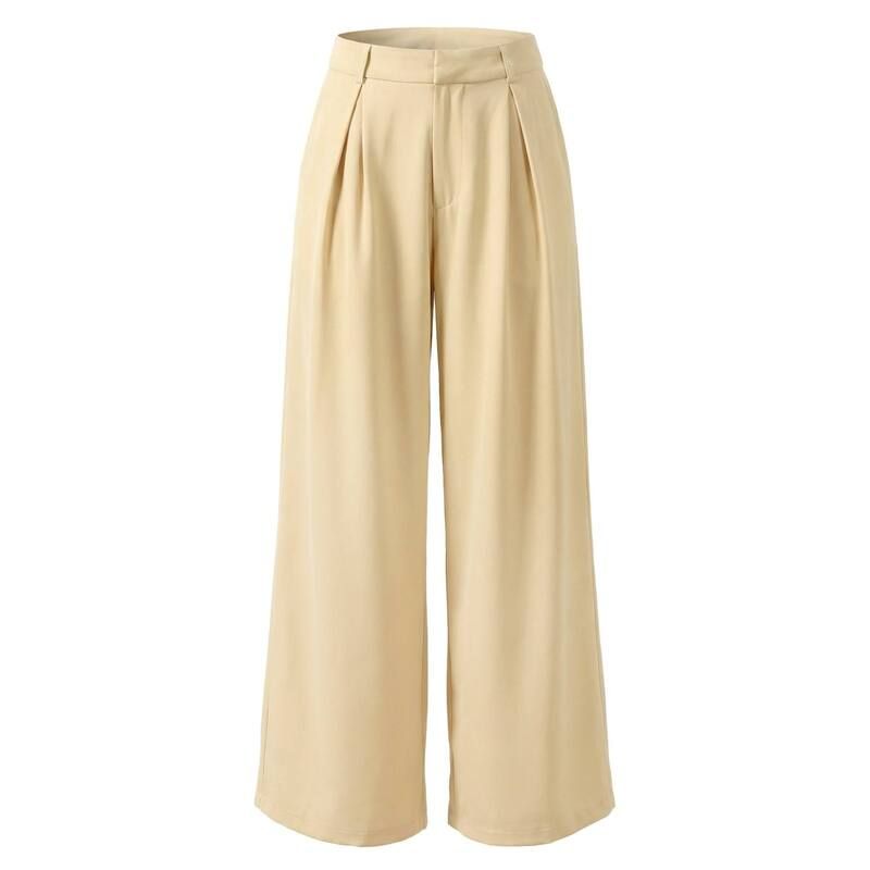 インスパイア シック レディース ボトムス カジュアルパンツ ワイドレッグ INSPIRE CHIC Wide Leg Pants for Womens High Waisted Business O