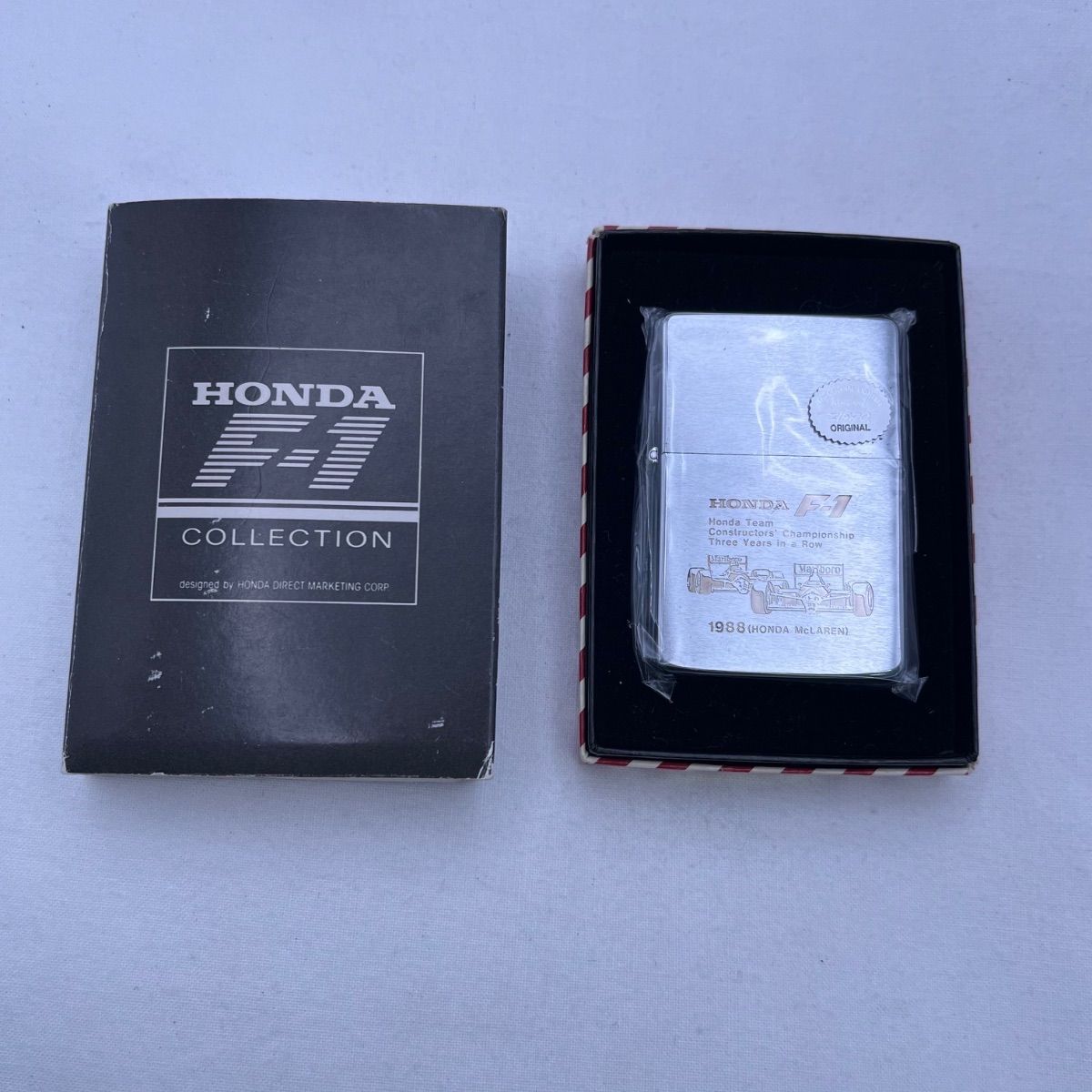 ▽未使用品　ZIPPO　ジッポ　ホンダ　F1活動記念　1988年/マクラーレン・ホンダ　11183