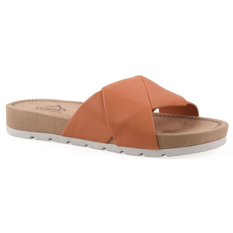 クリフバイホワイトマウンテン レディース シューズ サンダル Cliffs by White Mountain Tincie Womens Cushioned Slide Sandals Orange