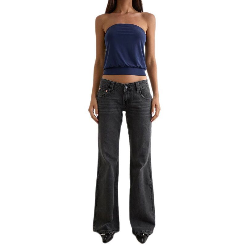 コジョイン レディース ボトムス デニムパンツ ブーツカット ブーツ ジーンズ Kojooin Womens Mid Rise Stretchy Bootcut Jeans Curvy Fit Fla