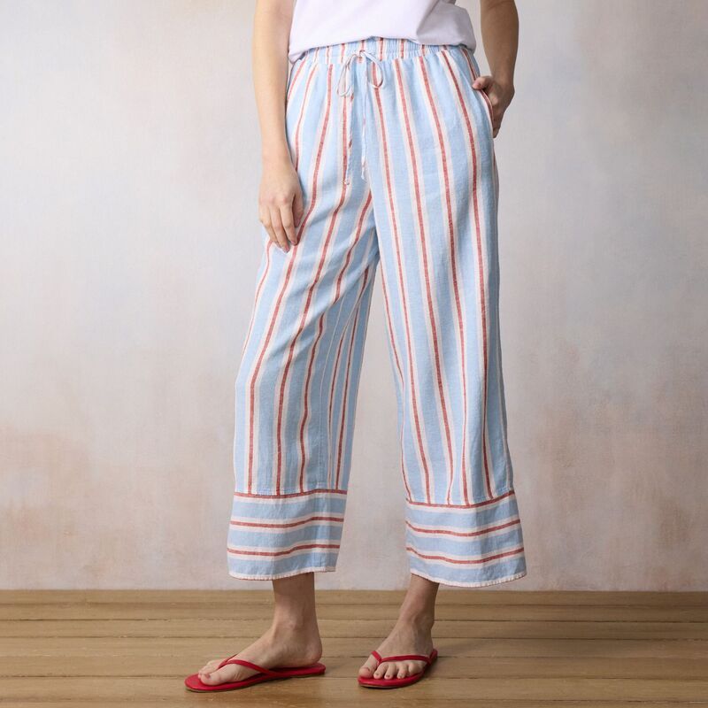 LC Lauren Conrad レディース ボトムス カジュアルパンツ Womens LC Lauren Conrad PullOn Soft Pants Blue Parade Stripe ブル