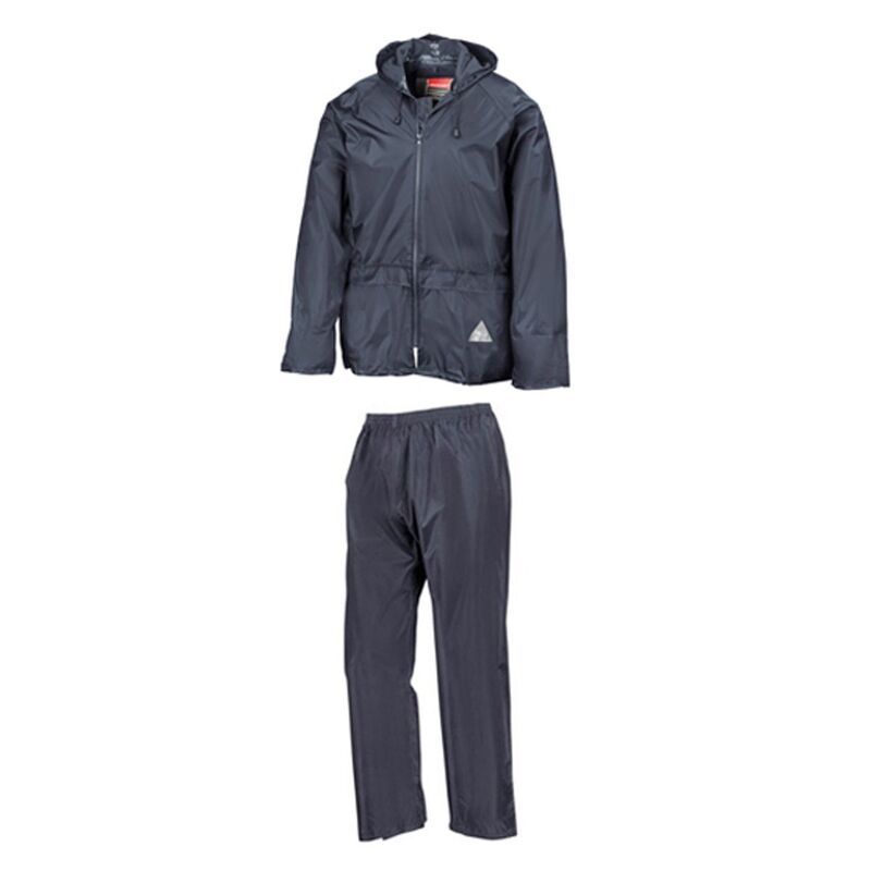 リザルト レディース アウター ジャケット・ブルゾン パンツ Result Mens Waterproof Jacket and Trouserset Navy ネイビー