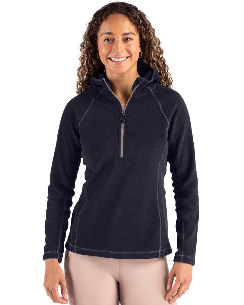 クリーク レディース アウター ジャケット・ブルゾン ハーフジップ フリース Clique Powderecycled Fleece Womens Half Zip Hooded Pullover D