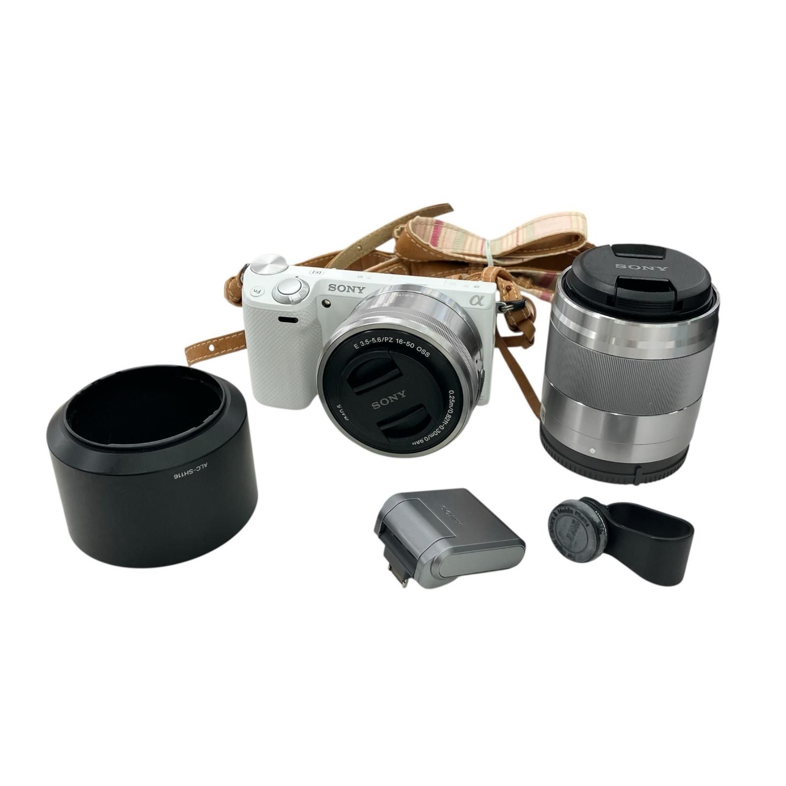 186000 動作未確認 SONY ソニー 現状品 ミラーレス一眼カメラ NEX-５R ホワイト