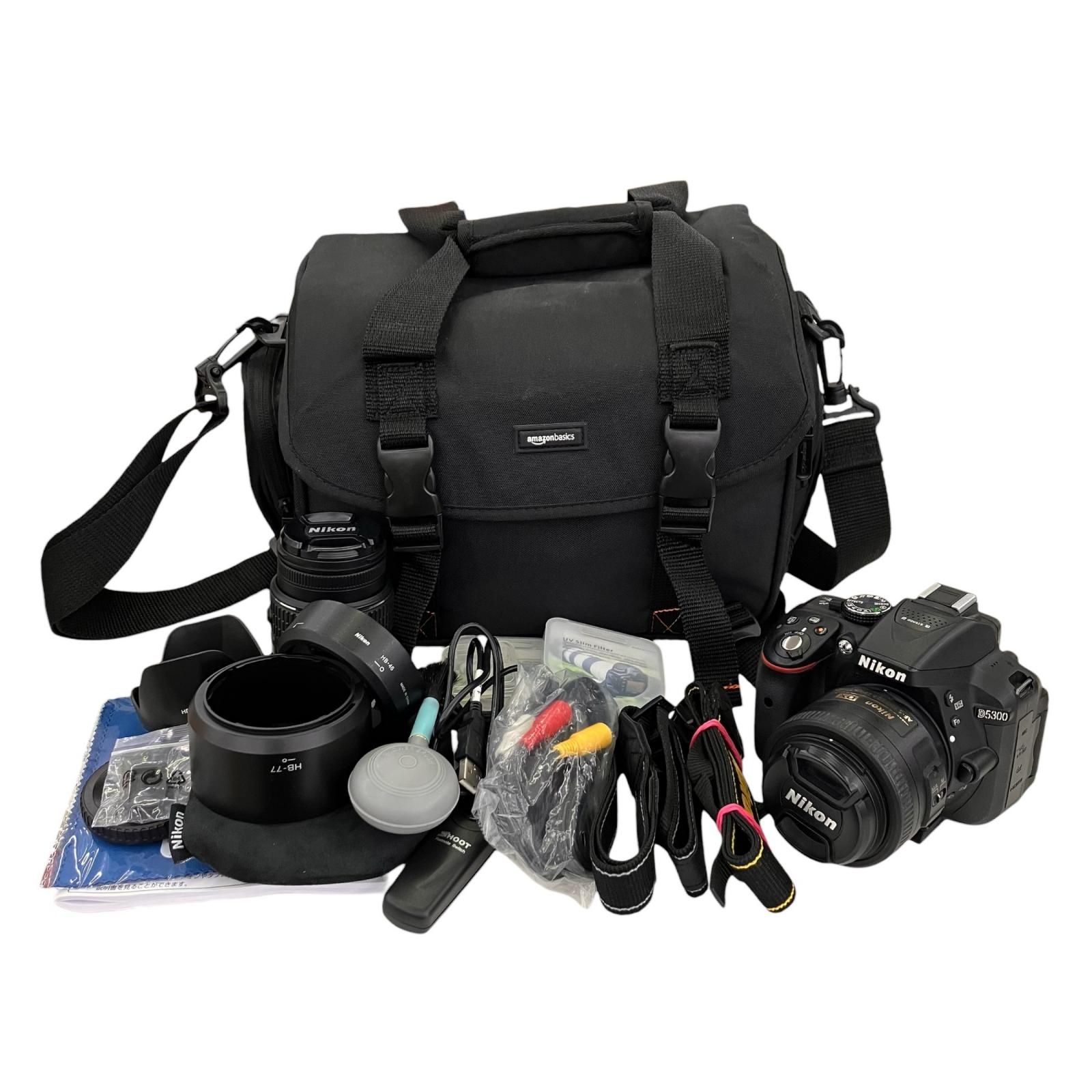 186000 動作未確認 Nikon ニコン D5300 デジタル一眼レフカメラ 18-55 VR ∞-0.3m Amazonカメラバック
