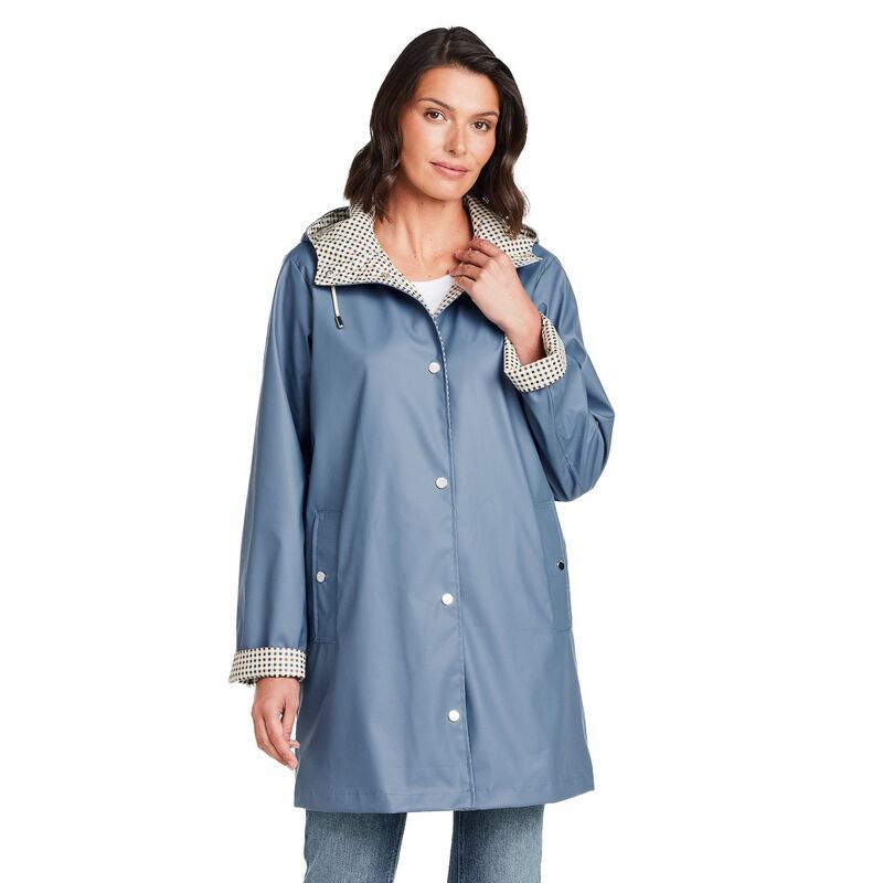 ウェザーキャスト レディース アウター ジャケット・ブルゾン Womens Weathercast Spring Rain Slicker withood WaterResistant Design