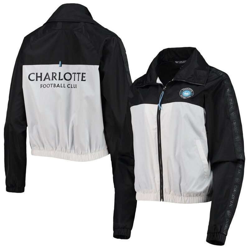 ザワイルドコレクティブ レディース アウター ジャケット・ブルゾン Womens The Wild Collective Black Charlotte FC Anthem FullZip Jacke