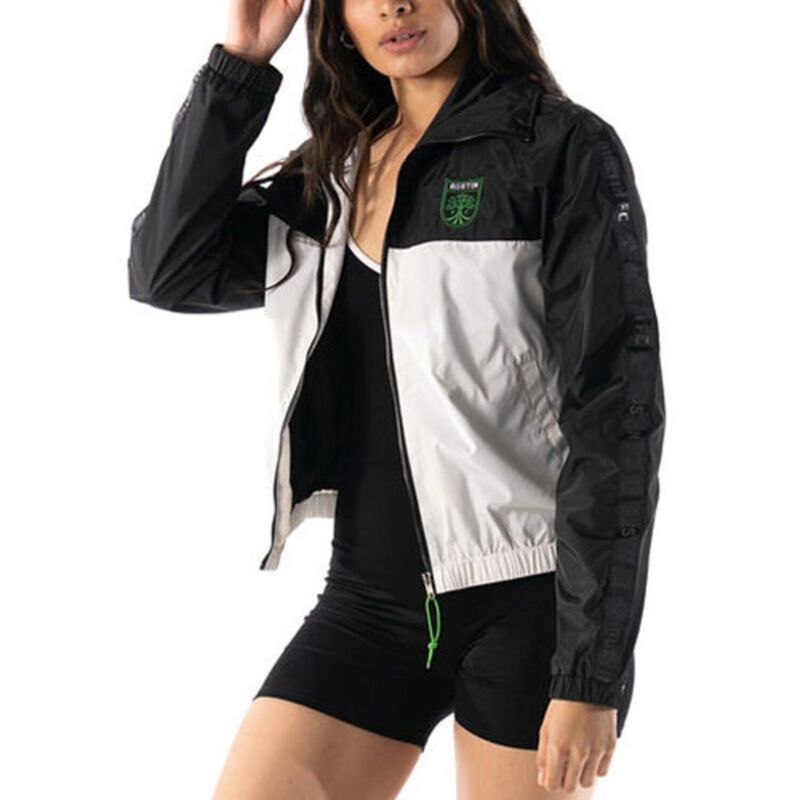 アンブランデッド レディース アウター ジャケット・ブルゾン Unbranded Womens The Wild Collective Black Austin FC Anthem FullZip J