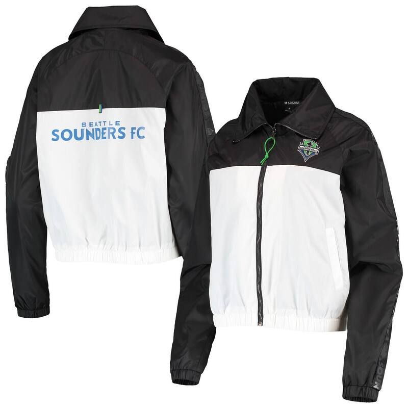 ザワイルドコレクティブ レディース アウター ジャケット・ブルゾン Womens The Wild Collective Black Seattle Sounders FC Anthem FullZi