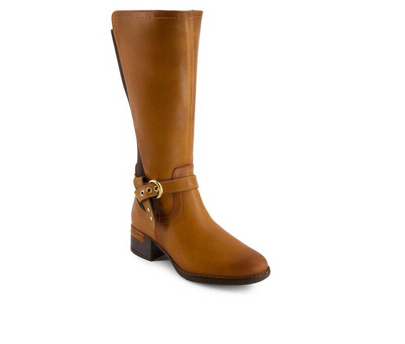 アンドレア レディース シューズ ブーツ・レインブーツ トール レザー Andrea Womens Realeather Tall Riding Boots 90577 Brown ブラウン