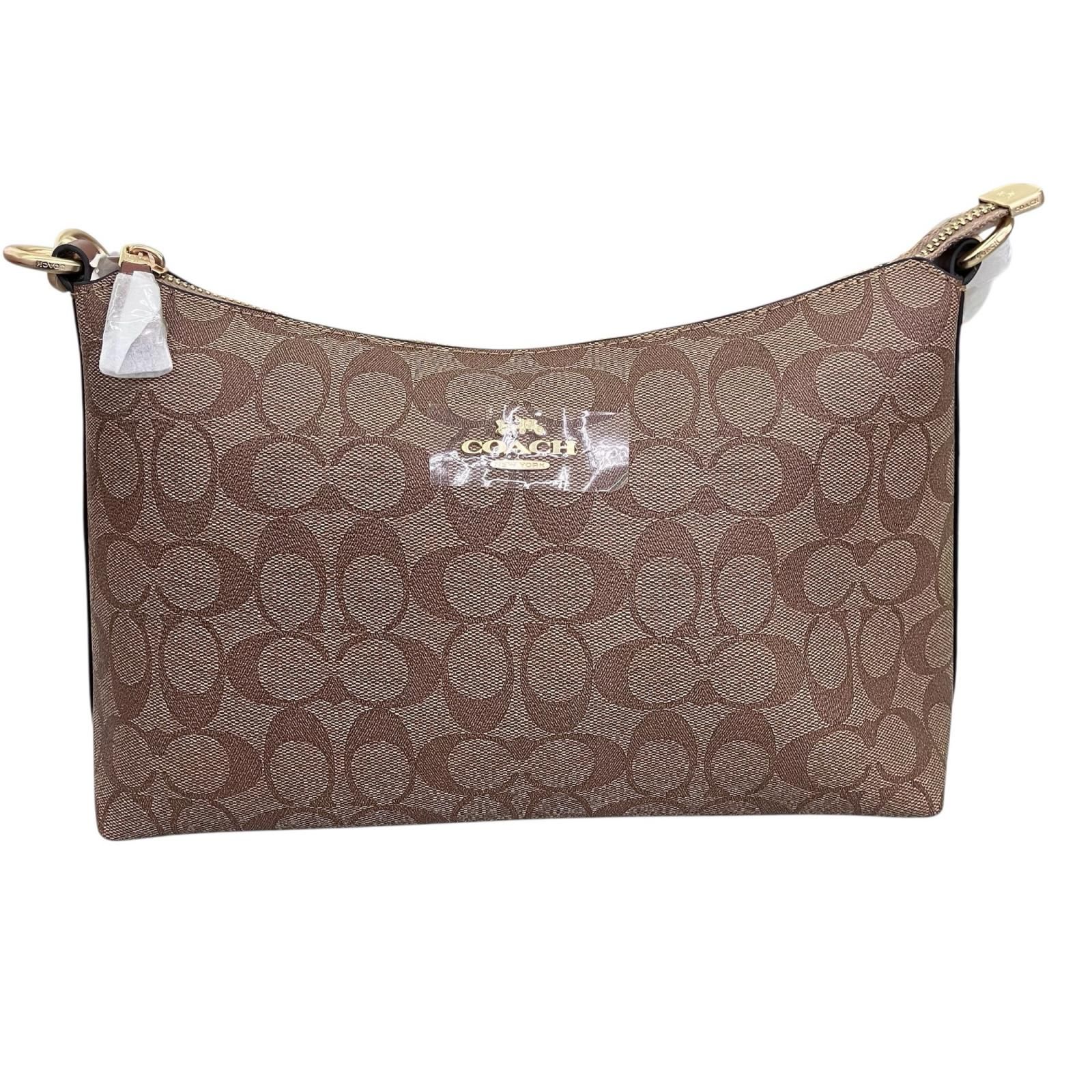 186005 新品未使用 COACH コーチ ショルダーバッグ ブラウン系