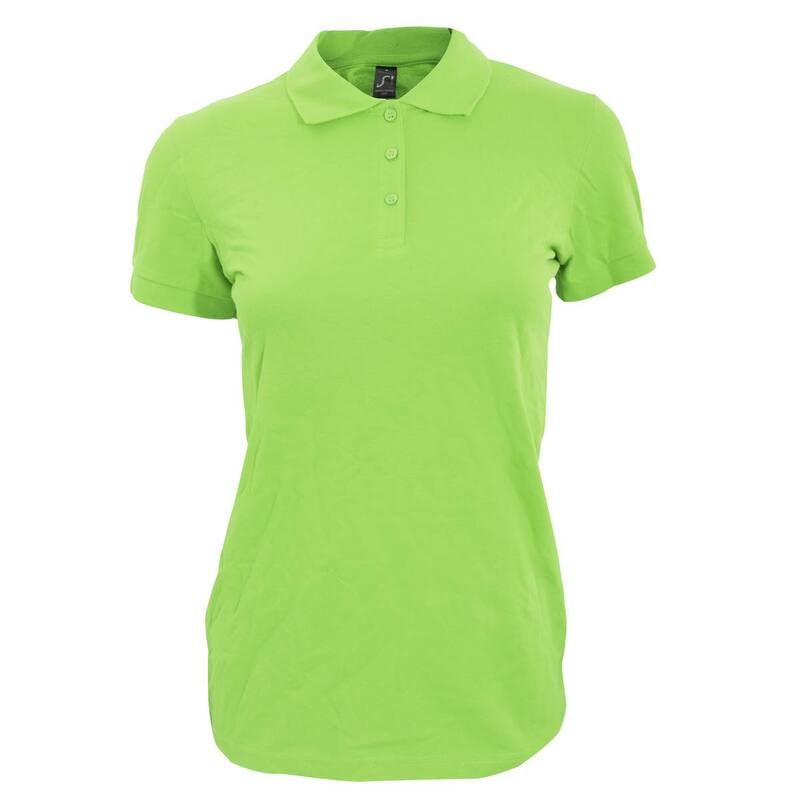 ソルズ レディース トップス Tシャツ ポロシャツ SOLS WomensLadies Perfect Pique Short Sleeve Polo Shirt Apple Green グリーン