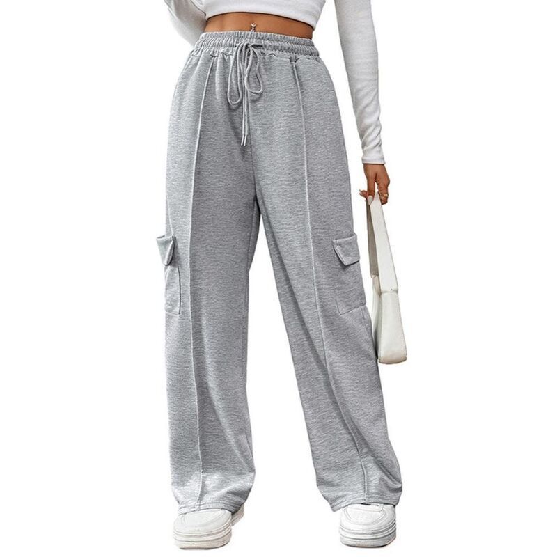 イエスファッション レディース ボトムス カジュアルパンツ ワイドレッグ スウェットパンツ ジョガーパンツ Yesfashion Womensweatpants Wide Leg Cargo Barr
