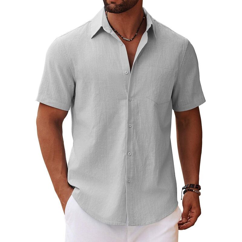クーファンディ レディース トップス Tシャツ COOFANDY Button Up Shirtshort Sleeve Casual Beach Shirts Resort Wear Holiday
