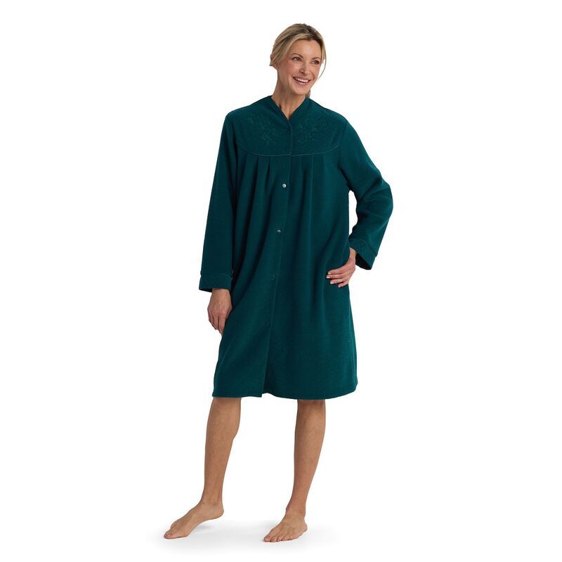 ミスエレインエッセンシャルズ レディース アンダーウェア ナイトウェア プチ パイル Petite Miss Elainessentials Brushed Back Terry Short Robe