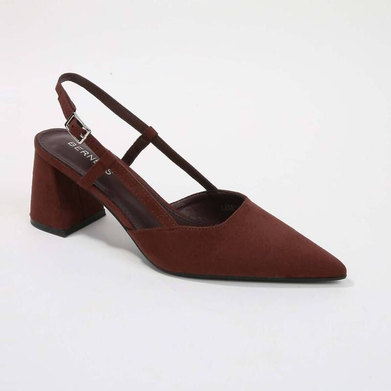 バーネス レディース シューズ パンプスエード ヒール BERNESS Carrington Faux Suede Slingback Block Heel Pumps Coffee コーヒー