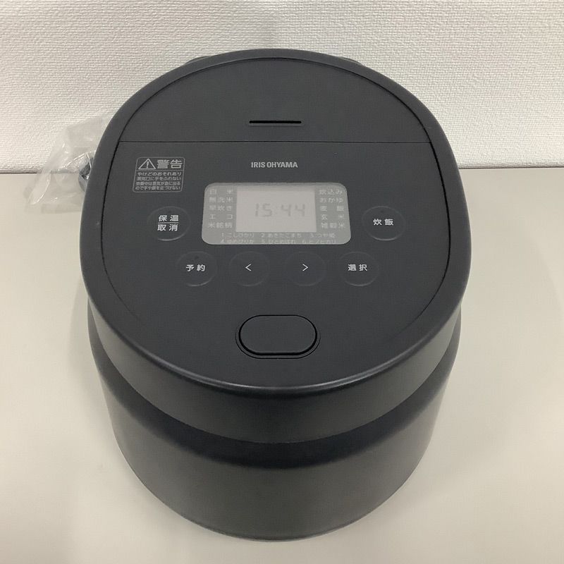 中古 炊飯器 アイリスオーヤマ 3.0合 RC-MSA30-HA ブラック 2024年製 