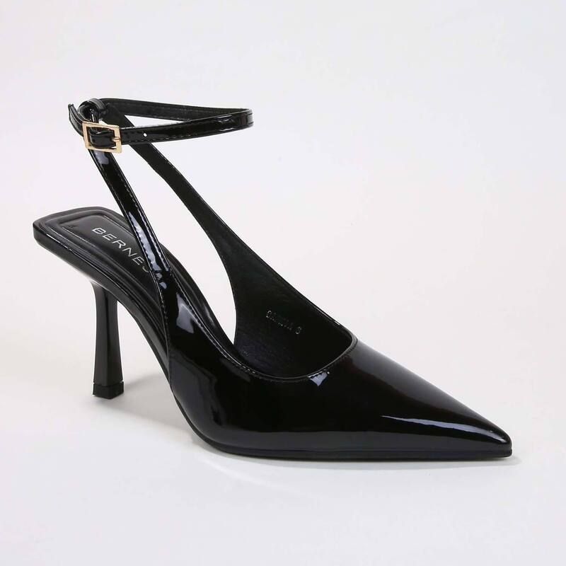 バーネス レディース シューズ パンプス アンクル ヒール BERNESS Carmia Crisscross Ankle Strap Stiletto Heels Black ブラック