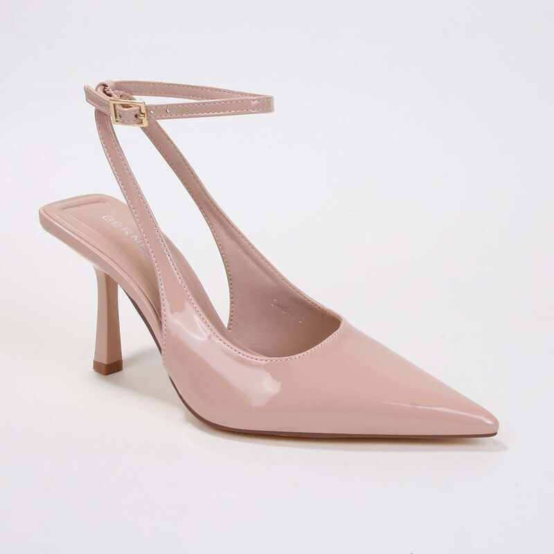 バーネス レディース シューズ パンプス アンクル ヒール BERNESS Carmia Crisscross Ankle Strap Stiletto Heels Beige ベージュ