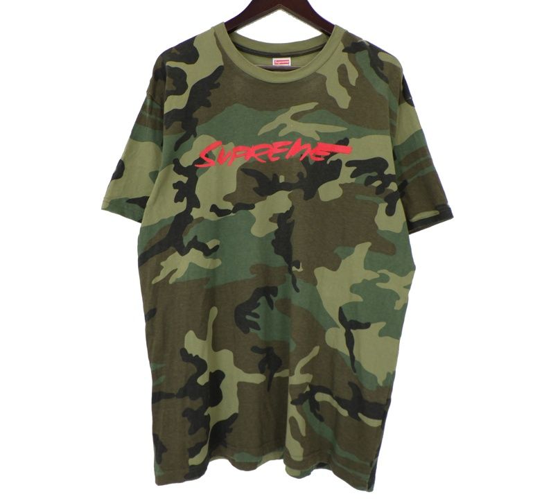 シュプリーム Supreme 20AW 【 Futura Logo Tee Woodland Camo 】 フューチュラ ロゴ カモ柄 半袖 Tシャツ　h8312