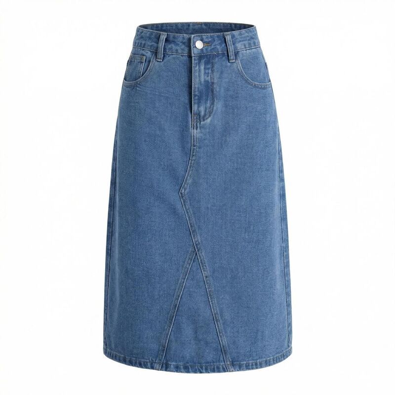エリートチョイス レディース ボトムスカート ヴィンテージ A ライン ミディ デニム Elitechoice Womens Vintage Denimidi Skirt High Waisted A