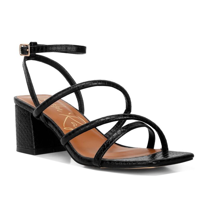 ロンドンラグ レディース シューズ パンプス サンダル ヒール London Rag Right Pose Womens Block Heel Sandals Black ブラック
