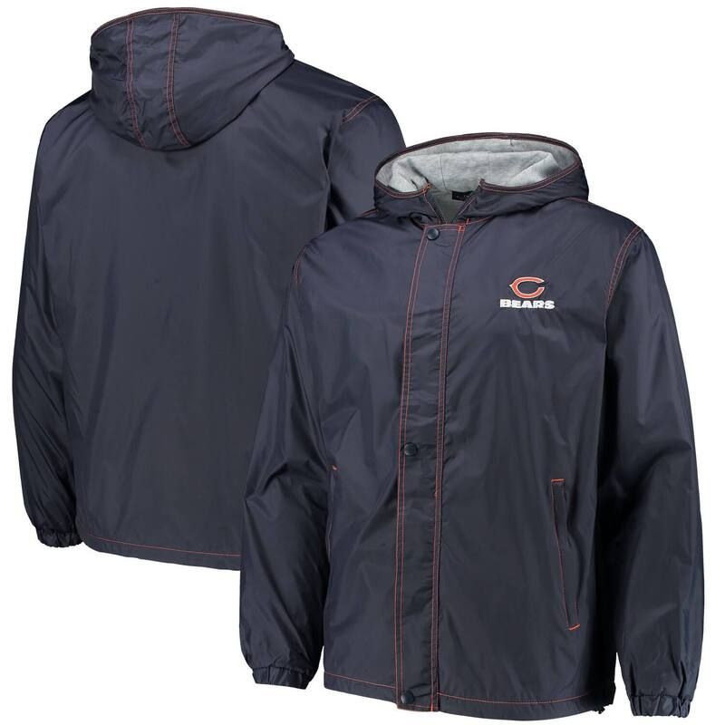 ダンブルック レディース アウター ジャケット・ブルゾン ロゴ Mens Dunbrooke Navy Chicago Bears Logo Legacy Stadium FullZip Jacket