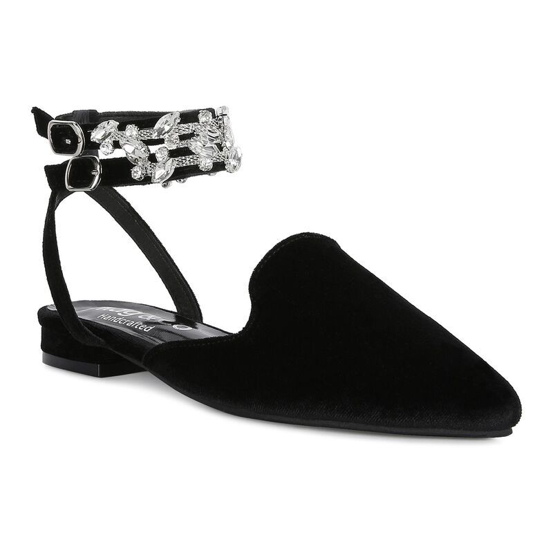 ラグアンドコー レディース シューズ サンダル ベルベット Rag Co Salome Womens Velvet Mules Black ブラック