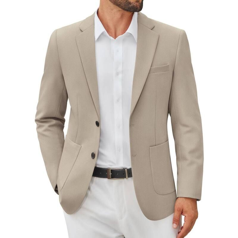 クーファンディ レディース アウター ジャケット・ブルゾン スリムフィット コート ブレザー ニット COOFANDY Men Casual Blazer Jacket Slim Fitwo Butt