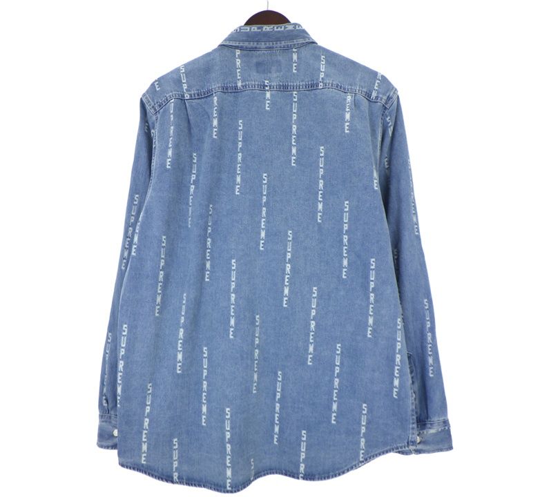 シュプリーム Supreme 20AW 【 Logo Stripe Jacquard Denim Shirt