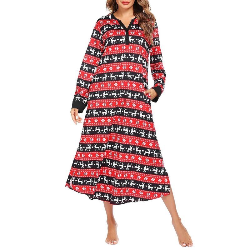 エコアー レディース アンダーウェア ナイトウェア シャツ マキシ Ekouaer Long Sleeve Nightgown for Women Fullength Sleep Dress Maxi