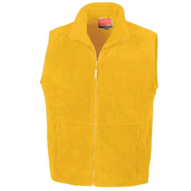リザルト レディース アウター ジャケット・ブルゾン フリース Result Unisex Adult Polartherm Fleece Lined Body Warmer Yellow イエロー