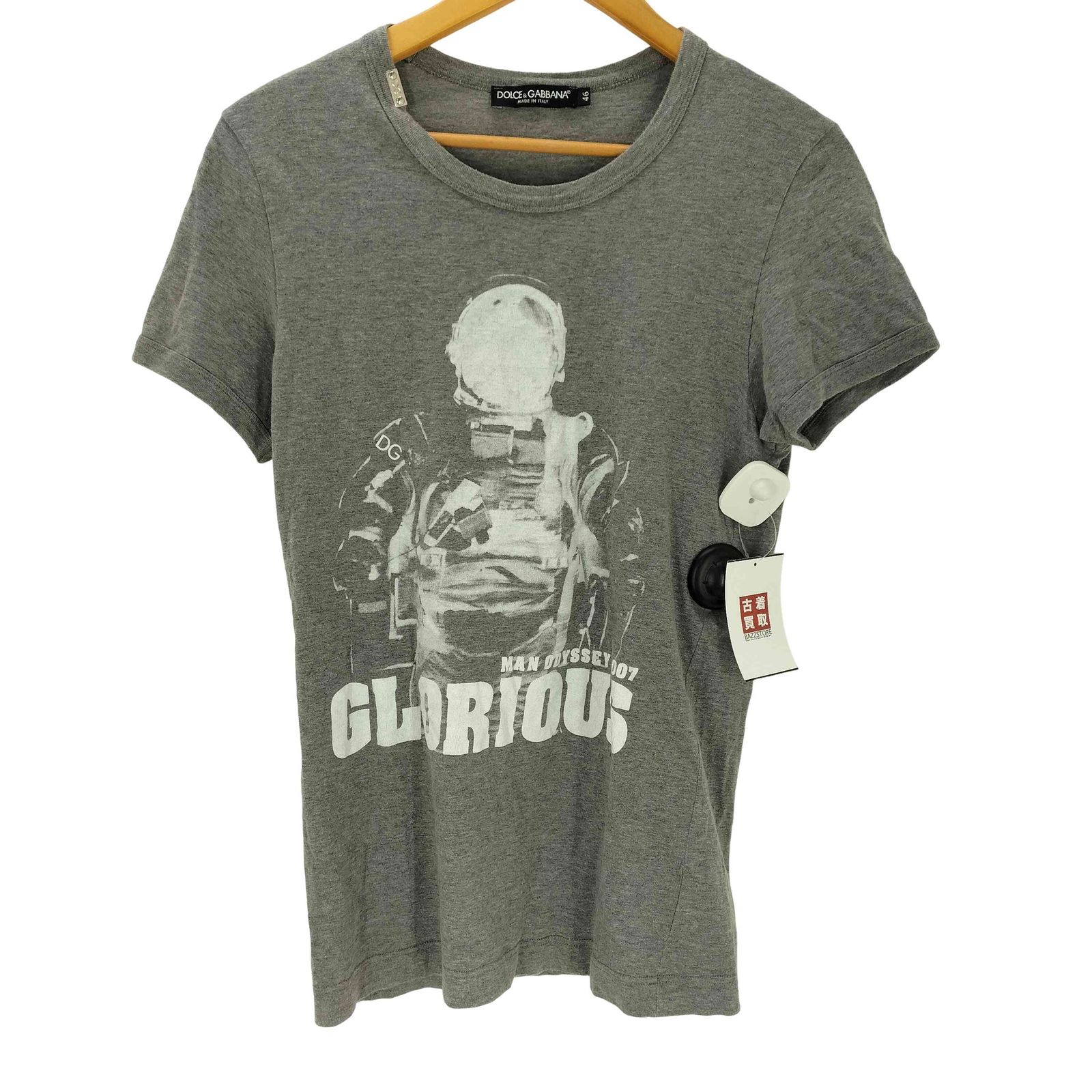 ドルチェアンドガッバーナ DOLCE&GABBANA 00S MADE IN ITALY イタリア製 GLORIOUS MAN ODYSSEY 2007 S/S Tシャツ Y2K メンズ EUR：46