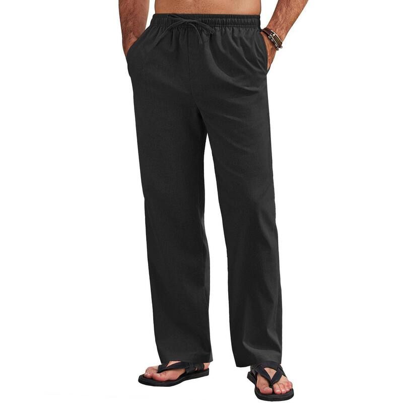 クーファンディ レディース ボトムス カジュアルパンツ リネン COOFANDY Mens Linen Pants Casualoose Fit Beach Yoga Pants Lightweigh