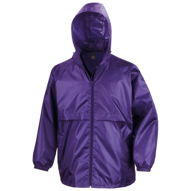 リザルト レディース アウター ジャケット・ブルゾン Result Core Unisex Adult Windbreaker Purple パープル