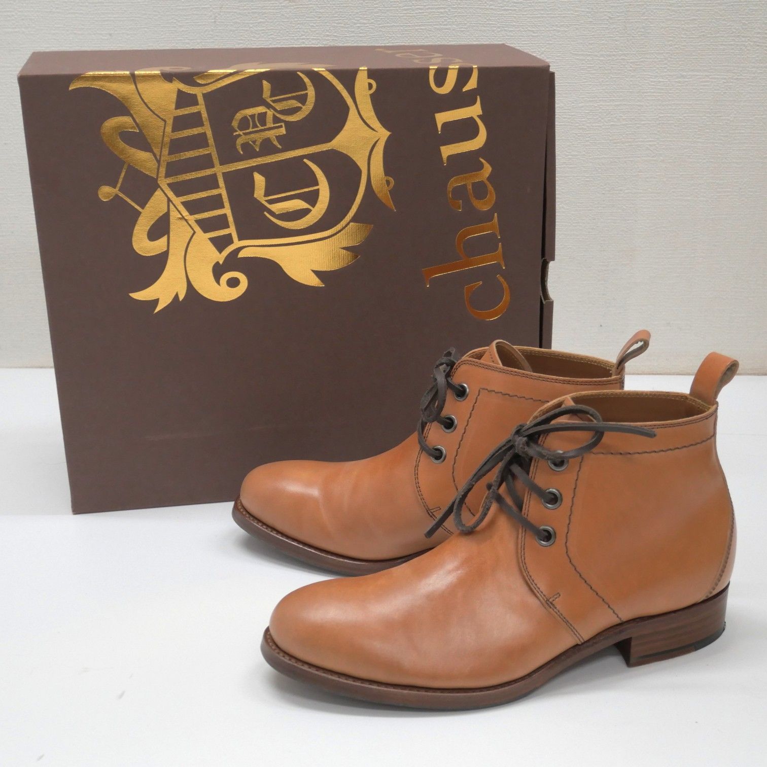 chausser ショセ C-7120 CORDOVAN CHUKKA BOOTS サイズ25 コードヴァン