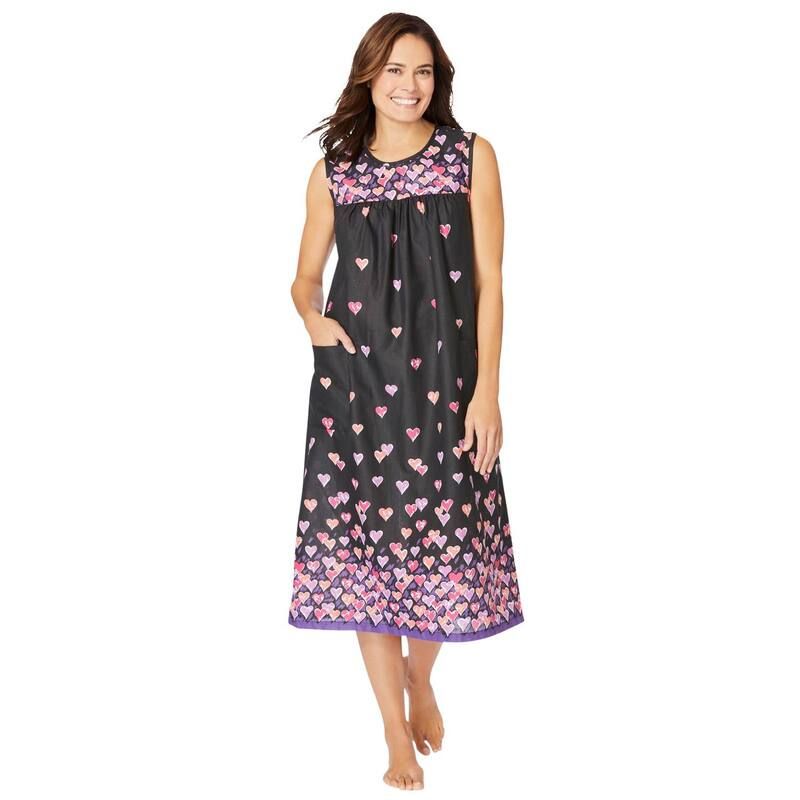 オンリーネセシティーズ レディース アンダーウェア ナイトウェア プラスサイズ プリント ノースリーブ Only Necessities Plusize Sleeveless Print Lounge