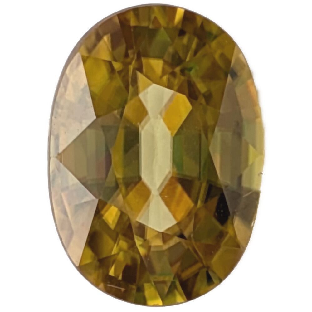 3.043ct スフェーンルース Loose ルース イエロー 中央宝石研究所ソーティング【♀】【S】【レディース】★■615735【中古】