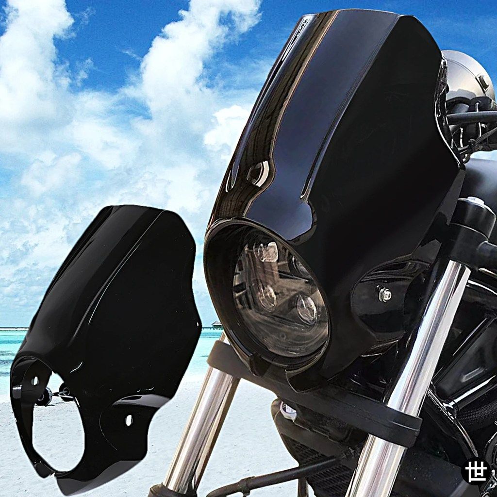 ホンダ 2020-2023 レブル CMX 300 500 1100 モデル用 ブラック フェアリング ヘッドライト ウインドシールド カバー