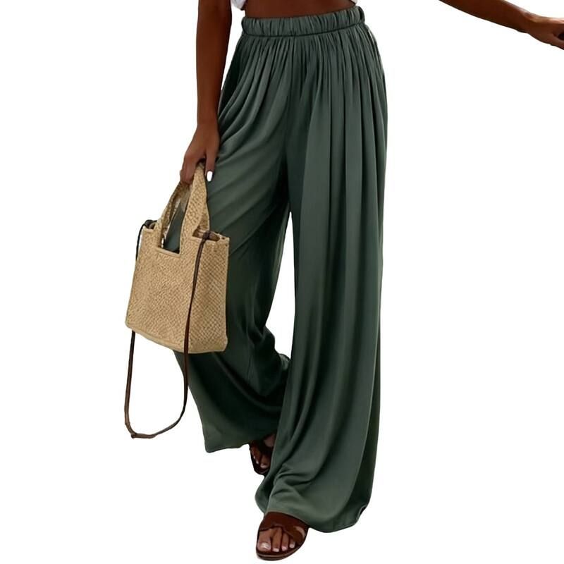 クリアフラワー レディース ボトムス カジュアルパンツ リラックスフィット ワイドレッグ ClearFlower Womens Wide Leg Trousers Relaxed Fit Casual