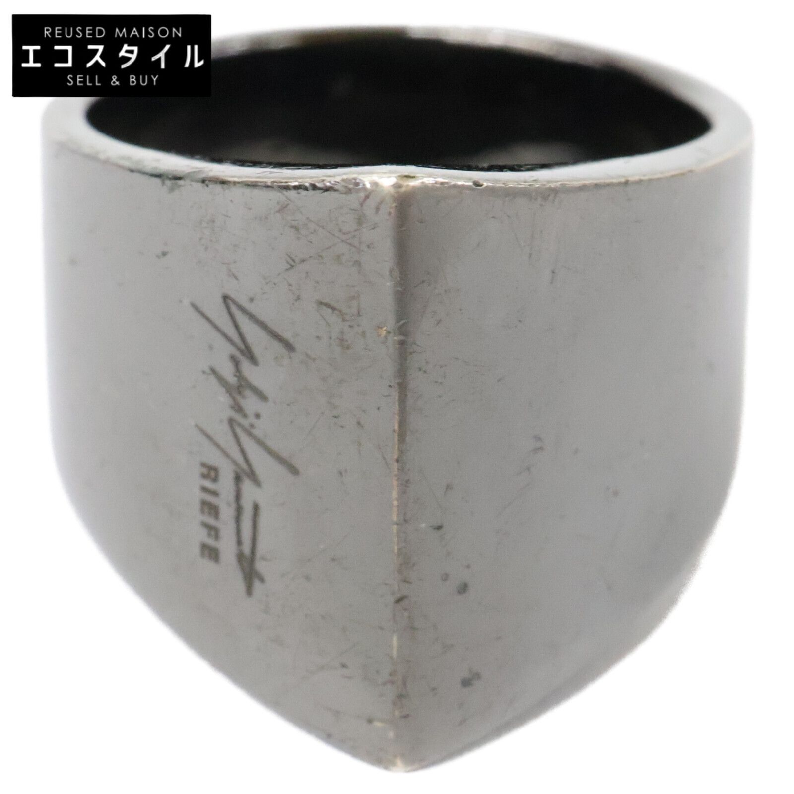yohjiyamamoto　ヨウジヤマモト　Yohji Yamamoto by RIEFE ヨウジヤマモトバイリーフェ SV925 KNUCKLE RING BK ナックル　20号