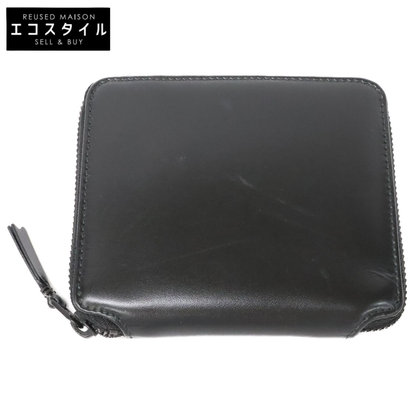COMMEdesGARCONS　コムデギャルソン　SA2100VB ラウンドジップ レザー 2つ折り財布