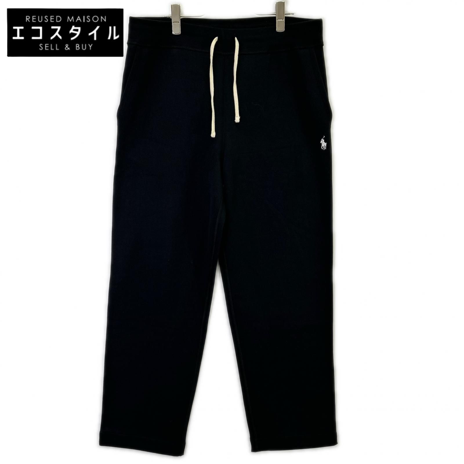 POLO RALPH LAUREN　ポロ ラルフローレン　25年 ブラック KNIT-BANDED SWEATPANT-PANTS　M