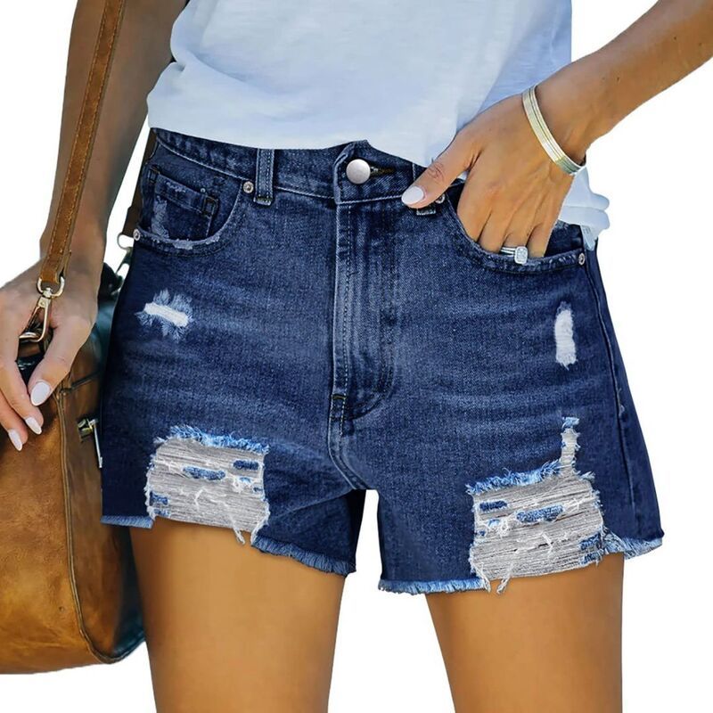 エリートチョイス レディース ボトムス ハーフパンツ・ショーツ ショートパンツ デニム Elitechoice Women s High Waisted Stretchy Distressedenim