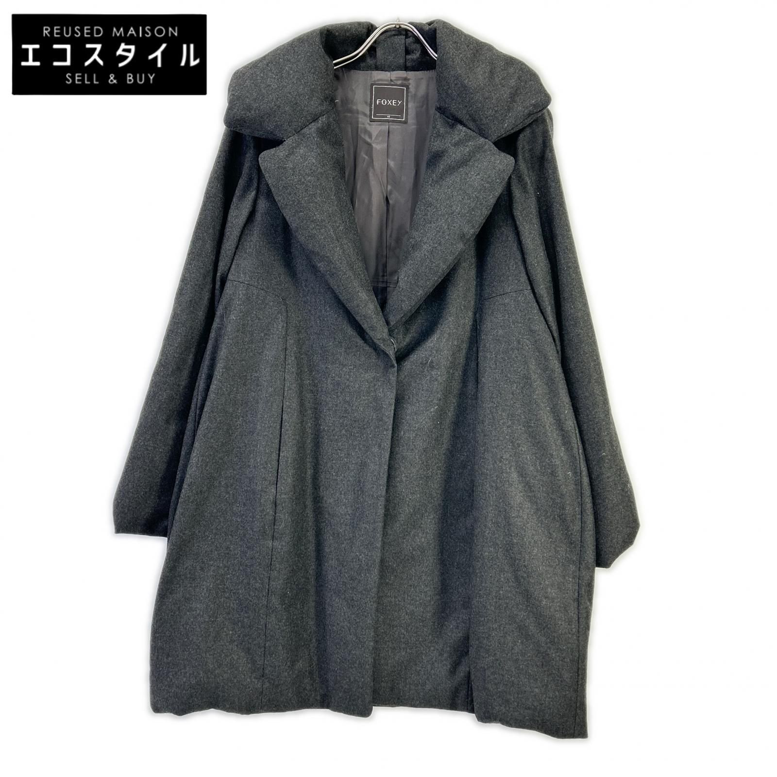 FOXEY　フォクシー　29082 ウールカシミヤ ダウンコート　40