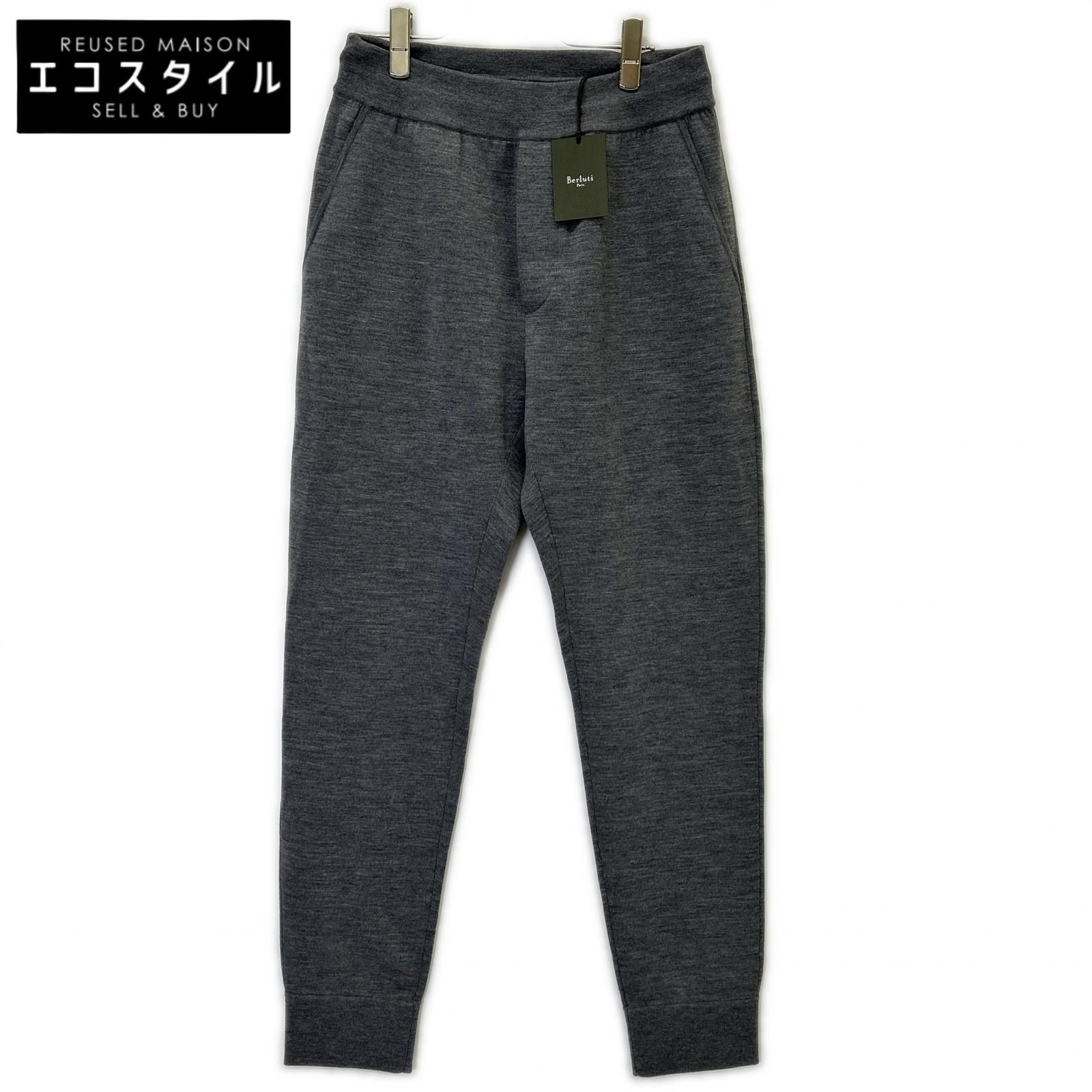 berluti　ベルルッティ　R17KTL33-001 グレー ウール Knitted Trousers スウェットイージーパンツ　L