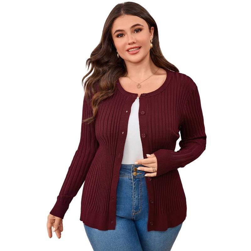 セオリア レディース アウター ニット・セーター ボタンダウン プラスサイズ カーディガン ダウン ジャケット Seoria Women Plusize Cardigan Button Down Sw