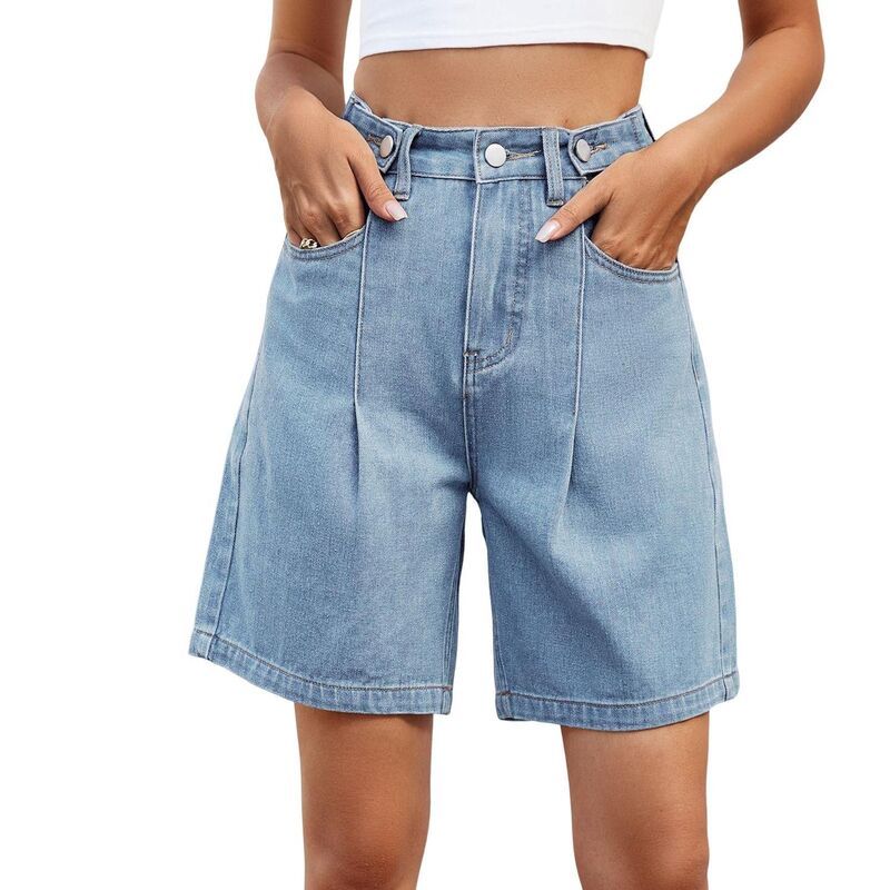 エリートチョイス レディース ボトムス ハーフパンツ・ショーツ リラックスフィット ショートパンツ Elitechoice Womens High Waisted Relaxed Fit Jean S