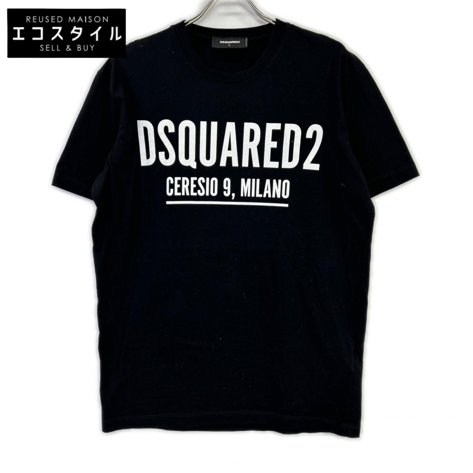 DSQUARED2　ディースクエアード　S71GD1058 22年 ブラック Ceresio9 Cool T-Shirt Tシャツ　L