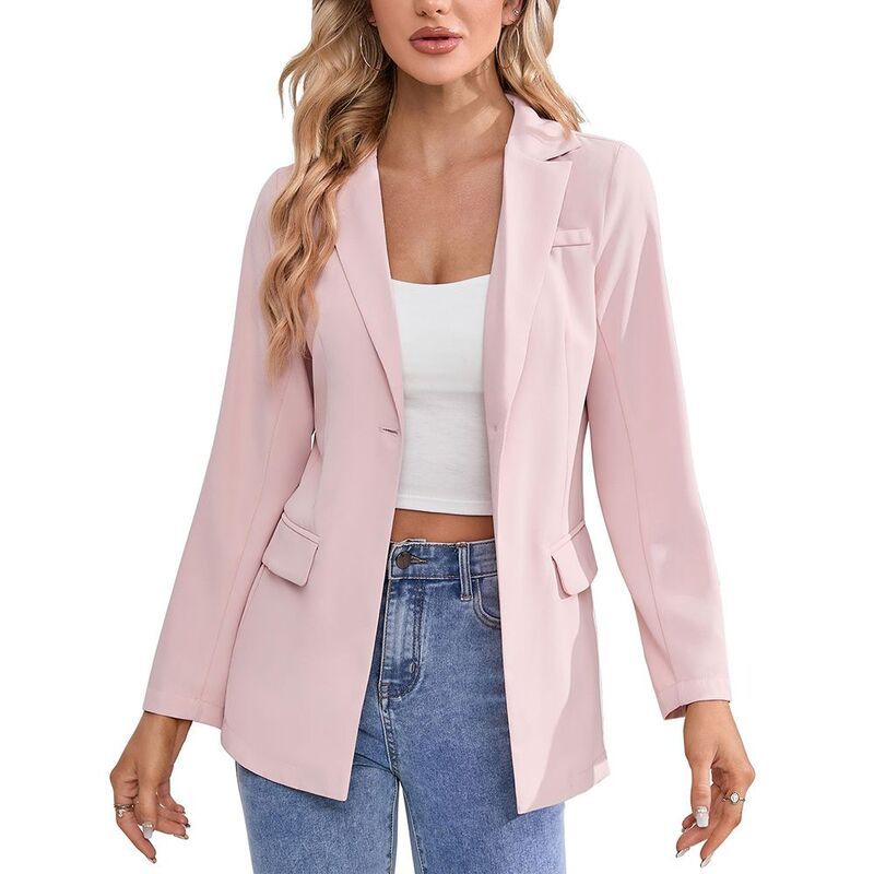 ミスキー レディース アウター ジャケット・ブルゾン ブレザー MISSKY Blazer For Women Long Sleeve Open Front Casual Single Breaste